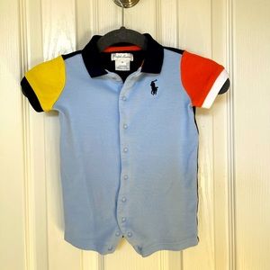 Ralph Lauren Baby Boy Multicolored Romper